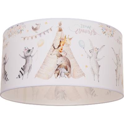 BELIS Детско таванно осветително тяло KIDS ROOM 1xE27/60W/230V Ø 40 см с животински мотив (BE1031)