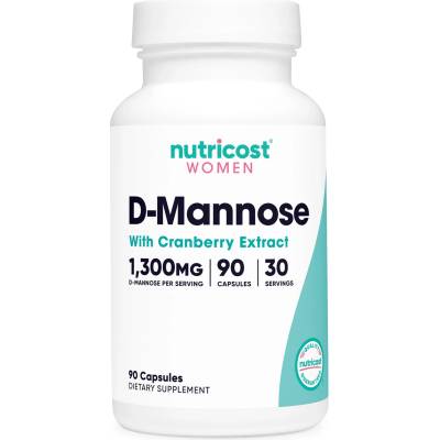 Nutricost D-Mannose with Cranberry Extract, 90 капсули, Nutricost (57272 (634101) NC)