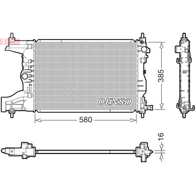 Chladič motora DENSO DRM15017