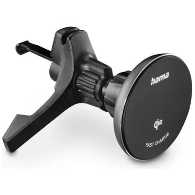Hama Безжично зарядно устройство Qi2, 15W, за кола, черно (HAMA-201736)