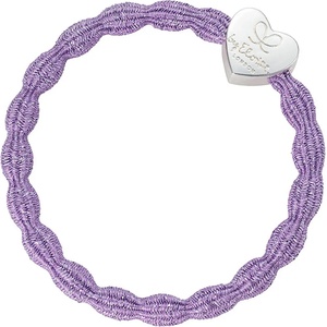 By Eloise London Metallic Silver Heart цвят Lilac