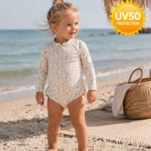  Fresk: Цял детски бански с UV50 защита - Garden flowers (FR-SW2584-75-122)