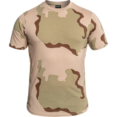 Tričko Mil-Tec krátký rukáv 3-Col desert – Zboží Mobilmania