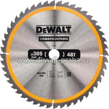 DeWALT DT1959 Pilový kotouč 305 x 30 mm na dřevo, 48 zubů
