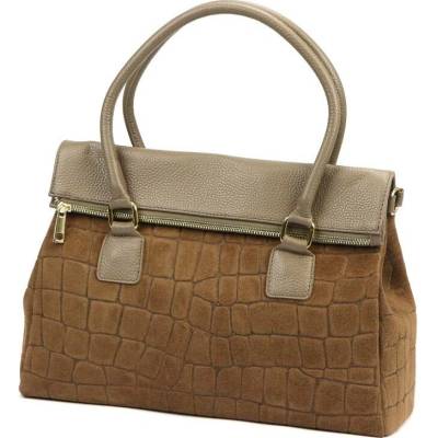 Camilla dámská kabelka PREMIUM 10.015 MN CROCO taupe