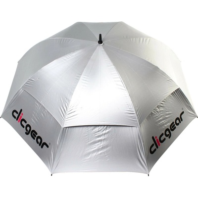 Clicgear deštník Double Conopy stříbrný