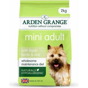 Arden Grange Възрастен Мини с много прясно агнешко и ориз 2 кг