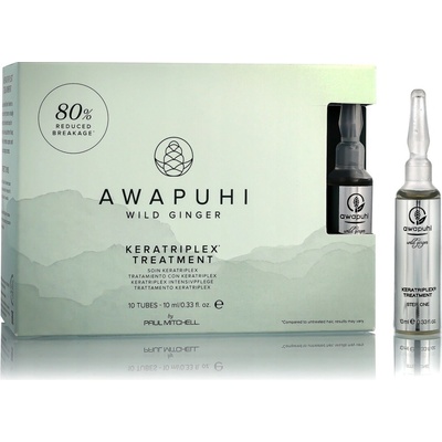 Paul Mitchell Keratinová kúra pro poškozené vlasy Awapuhi Wild Ginger (Keratriplex Treatment) 10 x 10 ml