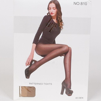 Image 1 of Чорапогащник в бежово на точки