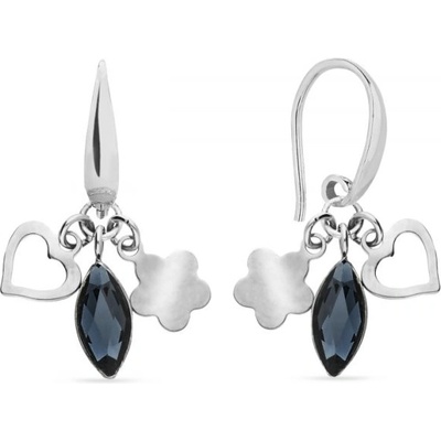 Spark černé se Swarovski Elements Serenity KWMIX2201GT Graphite