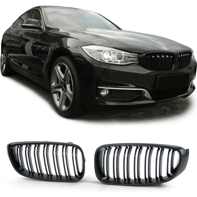 Angeleyes Športová čierna matná maska s dvojitými mriežkami BMW 3 GT F34