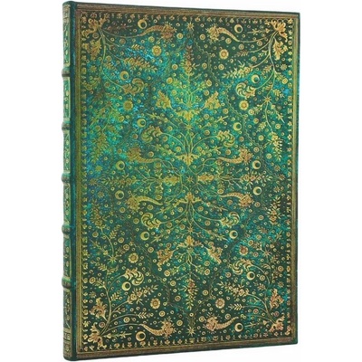 Paperblanks Тефтер Emerald Flower, Midi, широки редове, твър (1570181565)