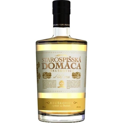 Starospišská Domáca Hruškovica 50% 0,5 l (čistá fľaša)