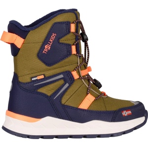 Trollkids Детски зимни ботуши Trollkids Kid's Nordkapp Winter Boots XT Winter boots - Spruce Green / Navy / Vivid Orange - размер 32 (EU) (702-5805-0415)