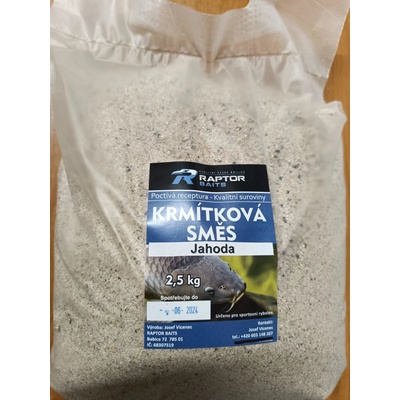 Raptor Baits Krmítková směs – Jahoda 2,5kg