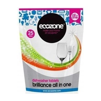 Ecozone tablety do umývačky Brilliance všetko v jednom 25 ks
