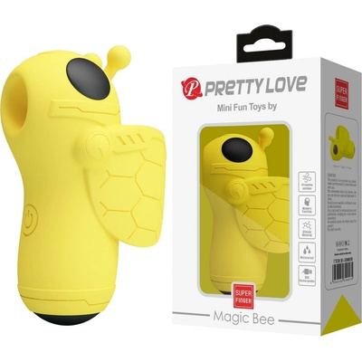 Pretty Love Magic Bee klitorálny prstový vibrátor žltý
