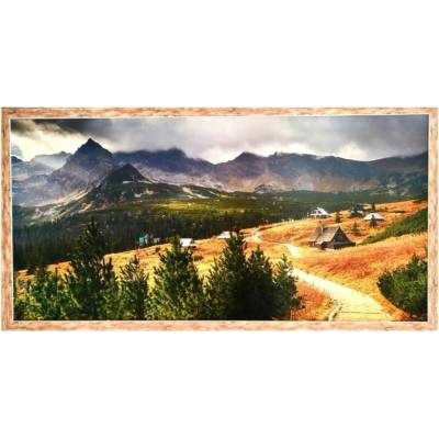 Bondecor Obraz v rámu tisk na papír lepený na MDF desku, 50x100 cm, 12-Free