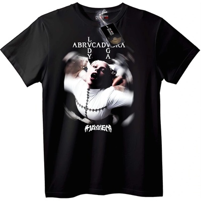 NOONEBRAND Тениска Mayhem Абракадабра - XS, White