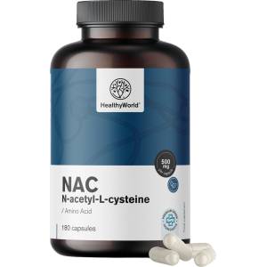 HealthyWorld NAC 500 mg - 180 капсули