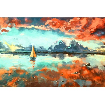 DIMEX ART s. r. o Флизелинов фототапет картина - платноходка 375 x 250 см