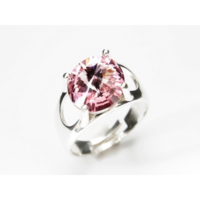 JSB prsten se Swarovski Elements Rivoli Light Rose 7291