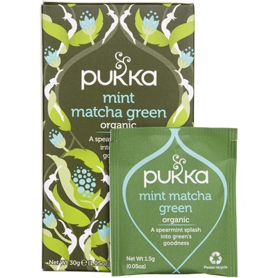 Pukka Mätový zelený čaj Matcha 20 vrecúšok