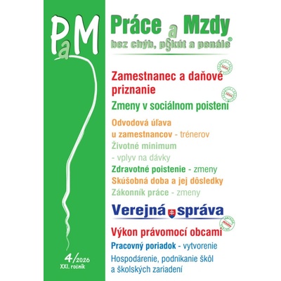 PaM č. 4 / 2026 - Daňové priznanie u zamestnanca