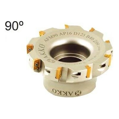 Nástrčná rohová fréza 40mm pro APKT 1003 , AKKO AFM90-AP10-D40-A16-Z05-H