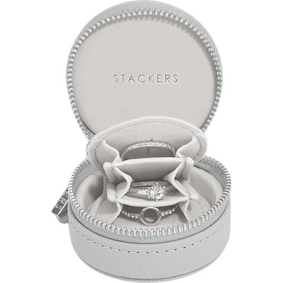 Stackers Пътническа кутия за бижута Stackers Oyster минi каменносива (76204)