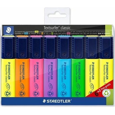 Staedtler Textsurfer Classic 364 6+2 různých barev