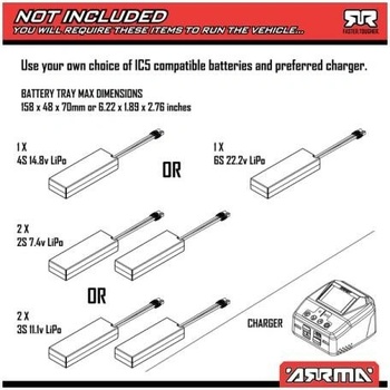 Arrma Notorious 6S V6 BLX 4WD RTR modrá 1:8