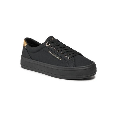 Tommy Hilfiger Сникърси Essential Vulc Canvas Sneaker FW0FW07682 Черен (Essential Vulc Canvas Sneaker FW0FW07682)