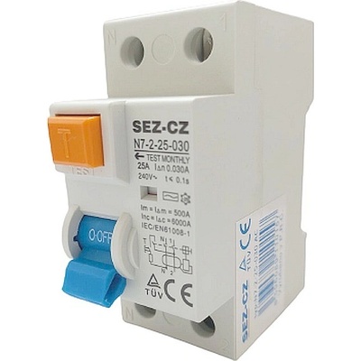 SEZ N72-25-030 2 póly, 25A, 30mA, 6kA – Sleviste.cz