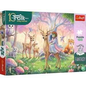 Trefl Пъзел Trefl от 100 части - Животните от вълшебната гора (16577) - baby