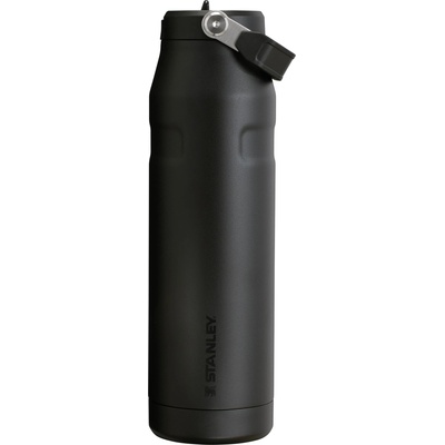 STANLEY 1913 Flip Straw Drinking Bottle with Straw 1.06L - Thermal Mug Cools for 17 Hours - Ice Cold for 4 Days - BPA Free - Leakproof - For Drink Holders - Dishwasher Safe - Black - 100000108013