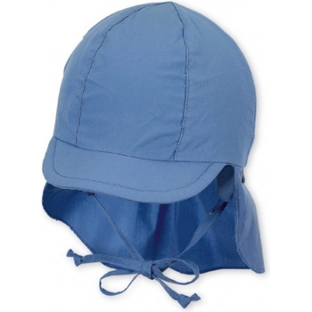 Sterntaler Dětský UV klobouk s plachetkou plátno UV 50+ modrá