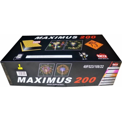 PROFI SLOŽENÝ OHŇOSTROJ MAXIMUS 200 RAN 1/1 ČÍNA KOMBI20030B