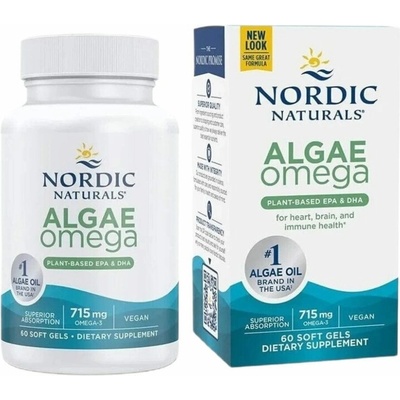 Nordic Naturals Algae Omega 715 mg 60 mäkkých gélov