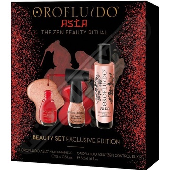 Orofluido ASIA Zen Control Elixir 50 ml + Lak na nehty 2 x 15 ml dárková sada