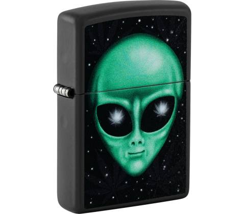 Zippo Alien Leaf Design