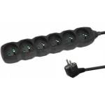 Esperanza power strip 6 sockets 1.5m black