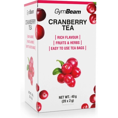 GymBeam Brusnicový čaj 20 x 2 g