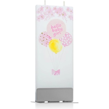 FLATYZ Greetings Hello Baby Girl свещ 6x15 см