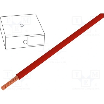 Helu 11019444 Vodič H07V2-K lanko Cu 2,5mm2 14AWG PVC červená 450V,750V