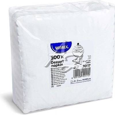 Sahm Ubrousek dezertní 1V bílý 500ks/bal 100023972 17x17cm