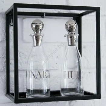 Image 1 of HowHomely Етажерка 20x20 см черен (DD0082)