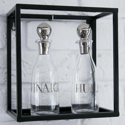 HowHomely Етажерка 20x20 см черен (DD0082)