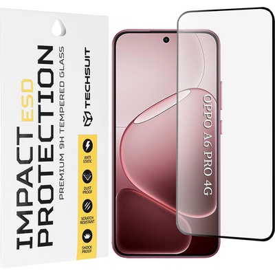 Techsuit Стъклен протектор за Oppo A6 Pro 4G / 5G - ESD Glass - Techsuit - Черен