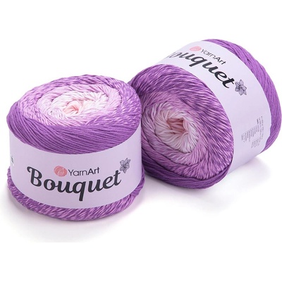 Yarn Art Bouquet 715 fialová růžová